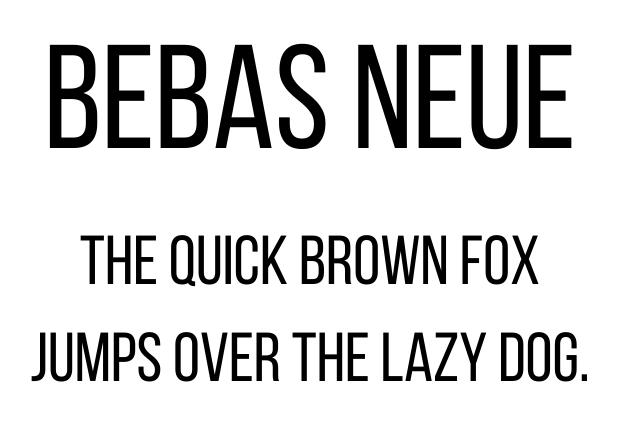 Bebas Neue Canva font, Canva sans serif font