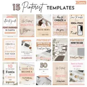 minimalist Pinterest pin Canva template, Pinterest pin, Pinterest template