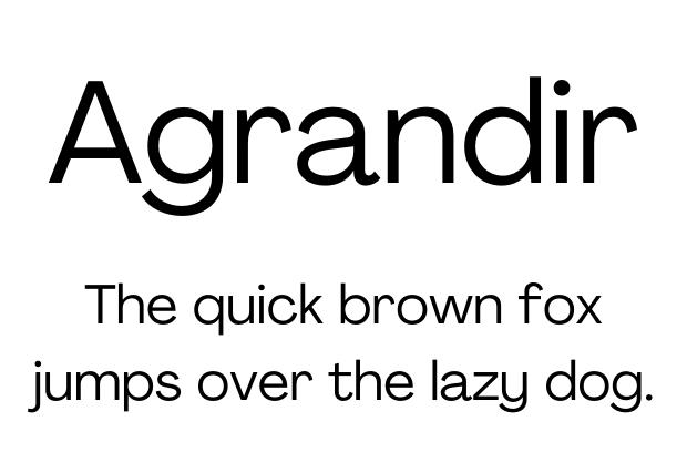 Agrandir Canva font, Canva sans serif font