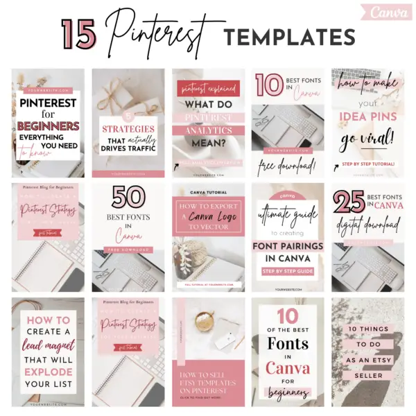 modern Pinterest pin Canva template, Pinterest pin, Pinterest template