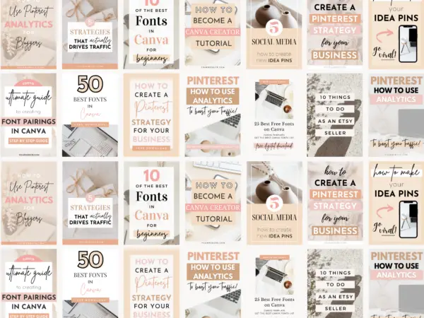 minimalist Pinterest pin Canva template, Pinterest pin, Pinterest template digital download IG