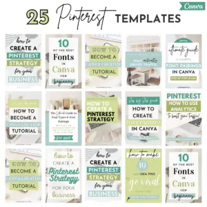 sage green pinterest pin canva templates, emerald pinterest pin templates, blue pinterest pin templates canva templates