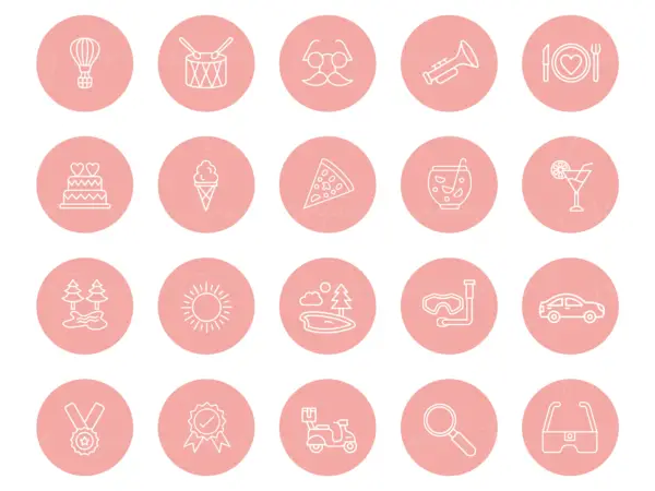 Pink Instagram Highlight Icons, Instagram Template, Influencer Media Kit, Instagram Stories, Instagram Branding, Highlight Icon, Blog, influencer template