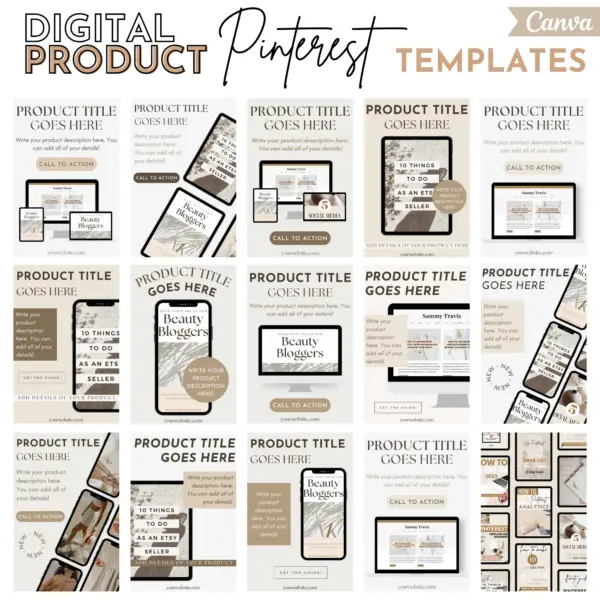 pinterest pins for digital products, pinterest pins for digital downloads, pinterest pins for digital mock ups