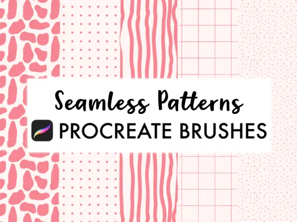 Seamless pattern Procreate brushes, Procreate brush seamless patterns, Procreate brush set, digital stamps, Procreate stamps, iPad lettering, Procreate brush bundle