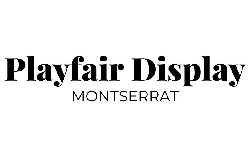 bet canva font pairings, playfair display and montserrat