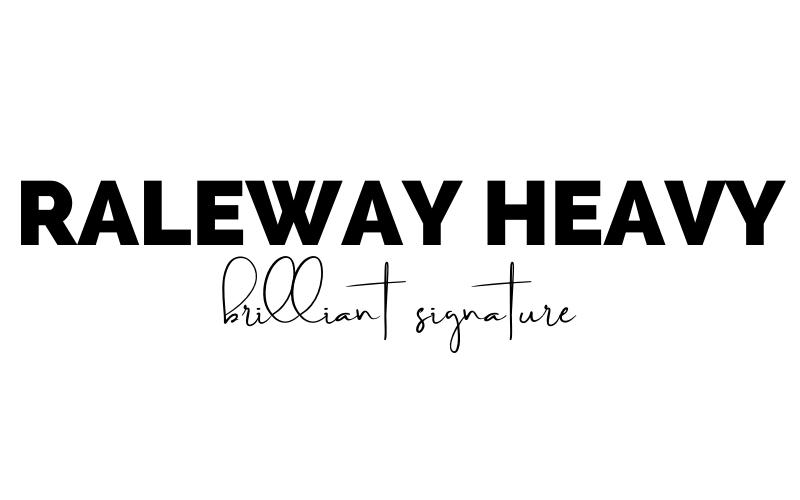 bet canva font pairings, raleway heavy and brilliant signature