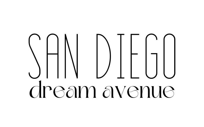 bet canva font pairings, san diego dream avenue