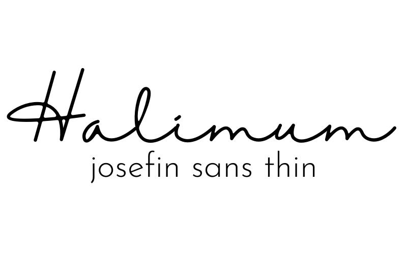 bet canva font pairings, halimum and josefin sans thin