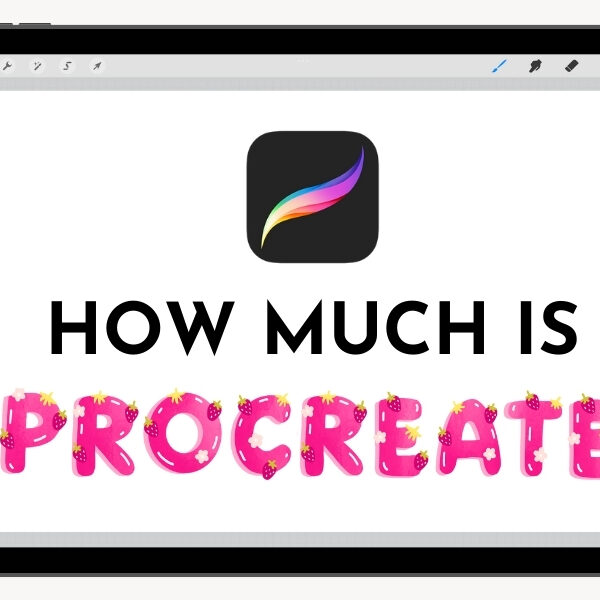 How much is Procreate app on iPad in 2024 – digital artist working on Procreate