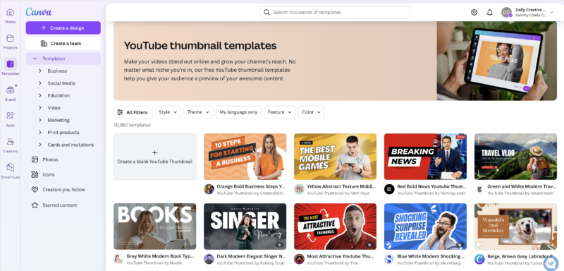How to Create YouTube Thumbnails in Canva: Increase Clicks Immediately ...