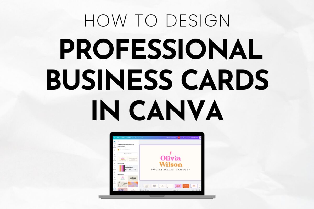 Canva Business Card Design: How to Create Professional Cards in Minutes ...