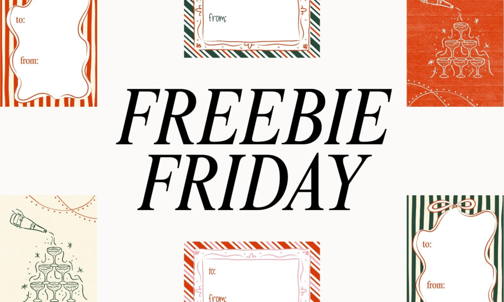 Printable holiday gift tags PDF with simple striped and framed Christmas tag designs, holiday gift tags, printable holiday gift tags, christmas gift tags printable, holiday gift tags pdf