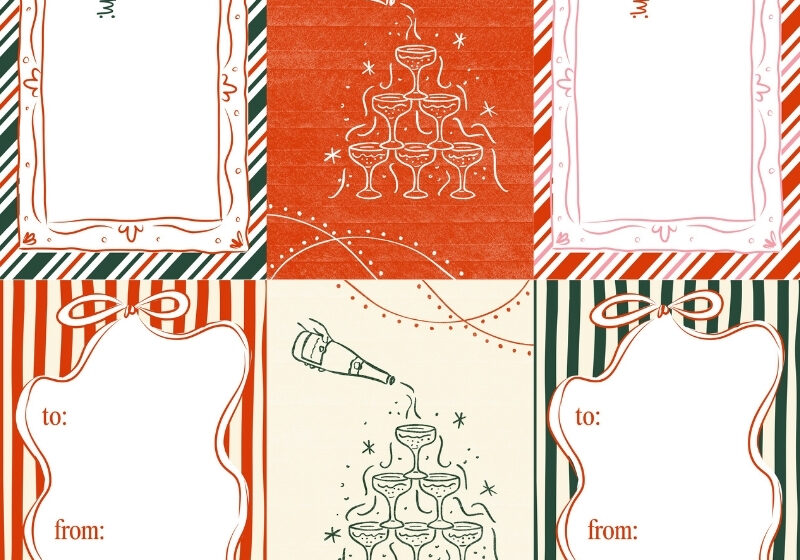 How to Design Printable Christmas Gift Tags and Holiday Gift Tags You Can Print at Home
