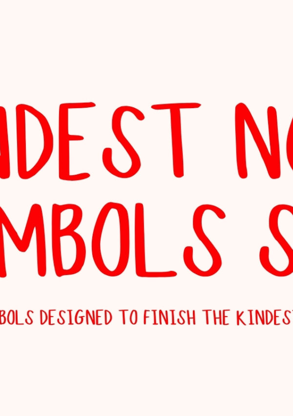 Kindest Note Companion Symbols Font (Free Font Download)