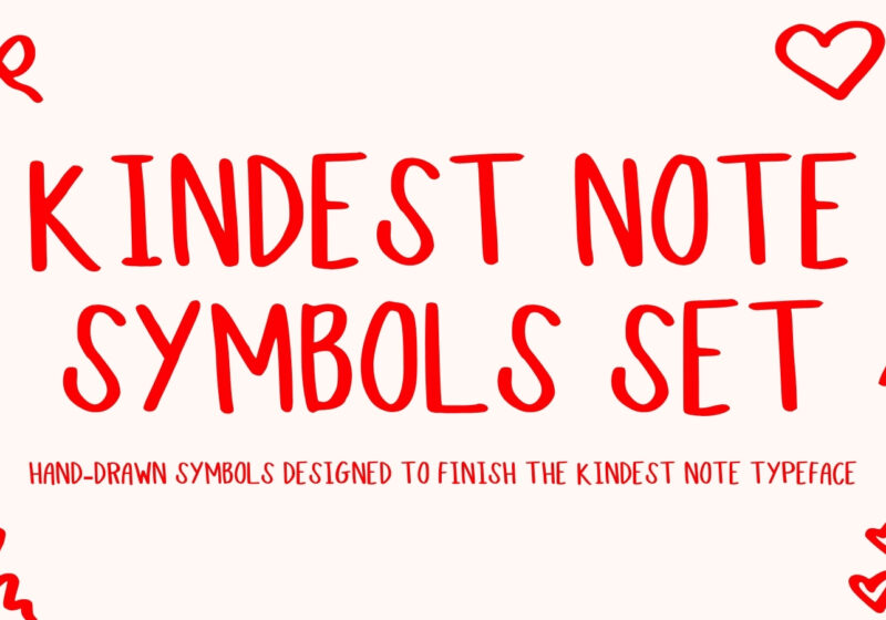 Kindest Note Companion Symbols Font (Free Font Download)