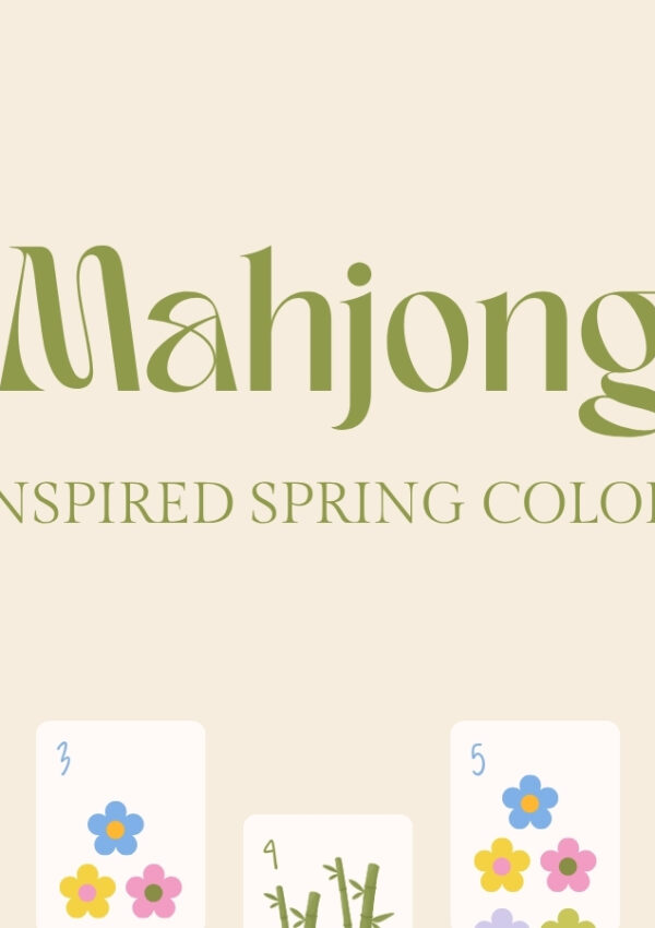 The Mahjong Edit Color Palette: A Unique Spring Color Palette for Branding and Design (Free Color Palette Download)